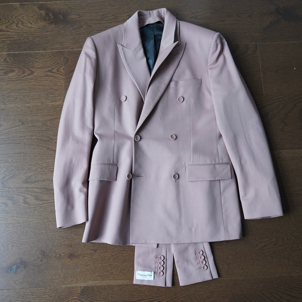 Dior Double-Breasted Pink Suit